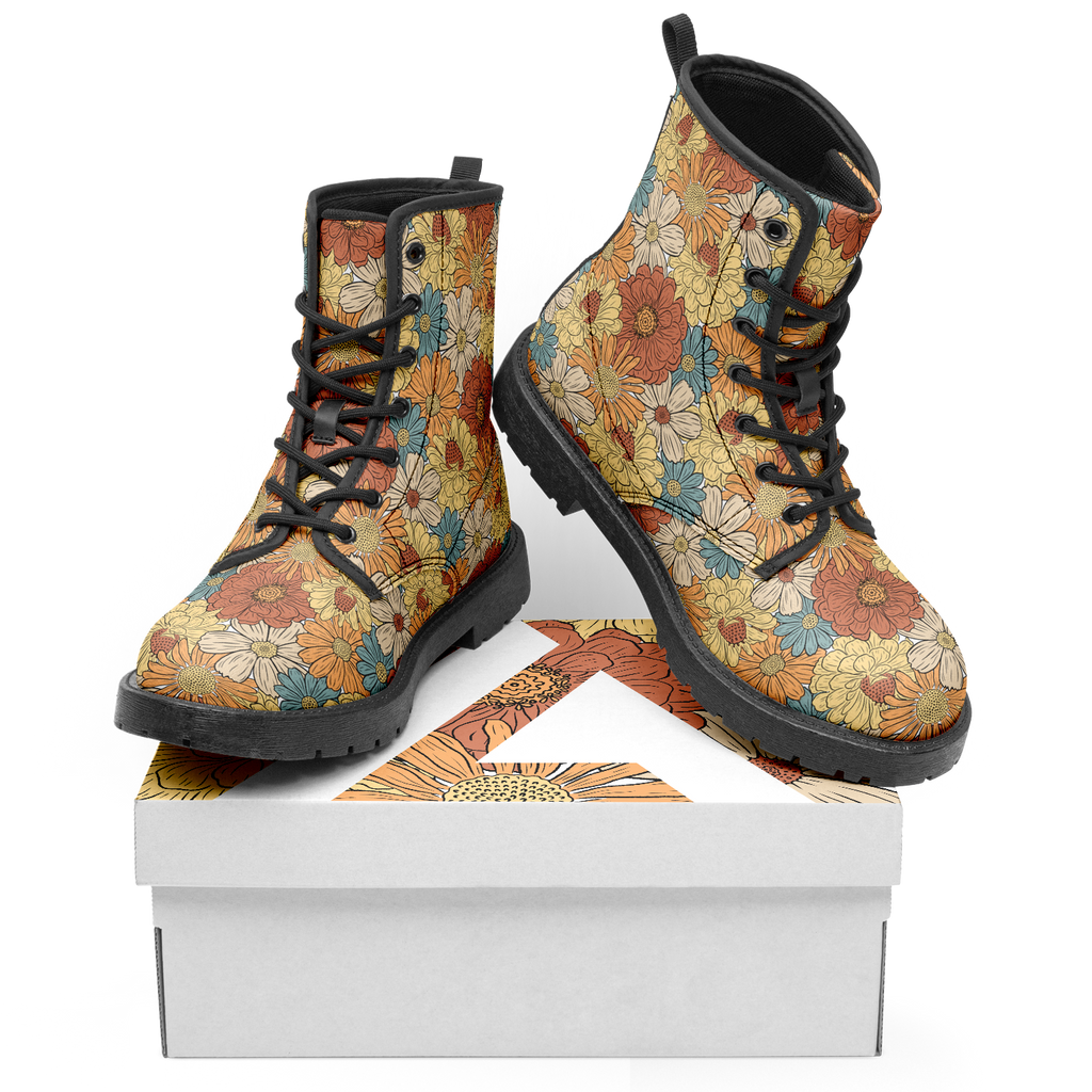 N | city strider boots | flwrpwr pattern 5 - Arcadia Apparel