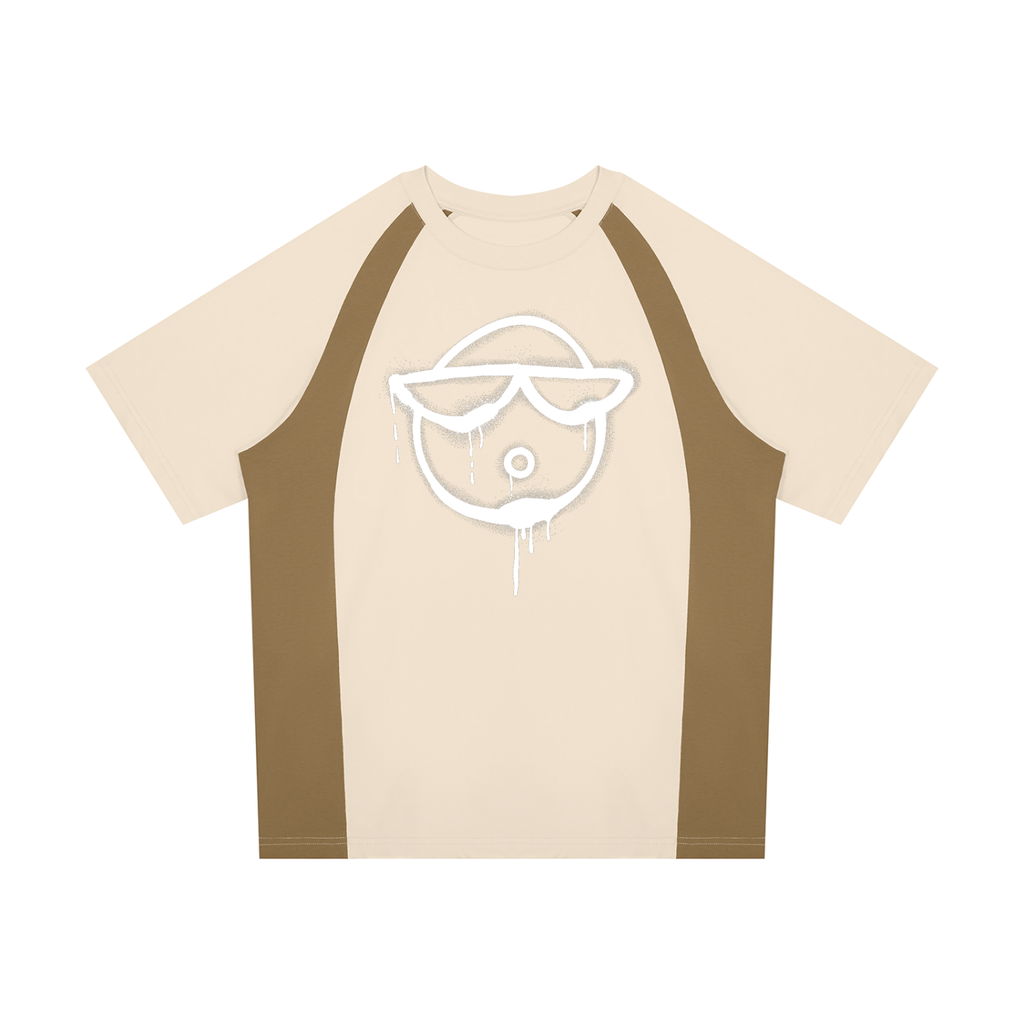 O | raglan colour block t-shirt | 8o