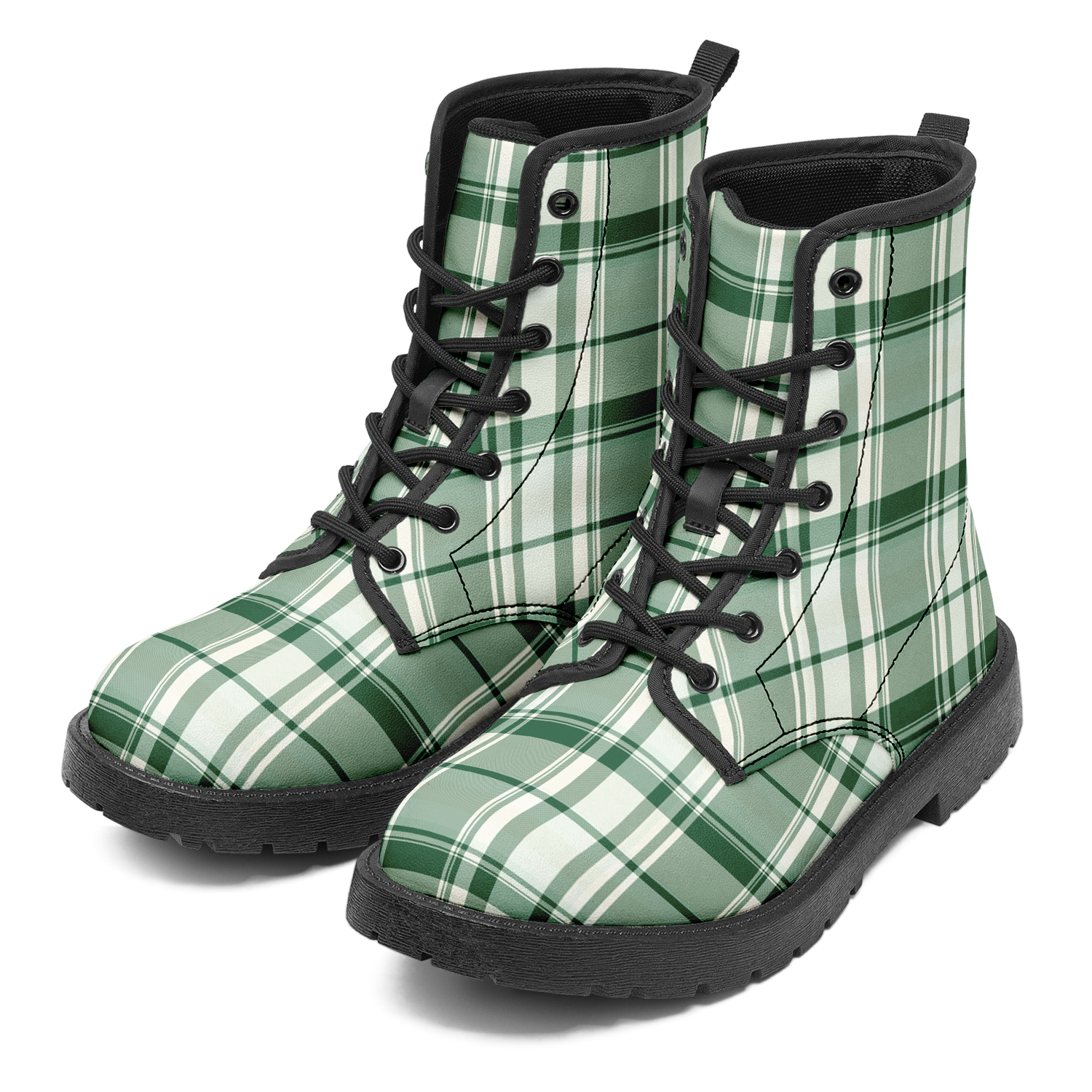 N | city strider boot | green plaid