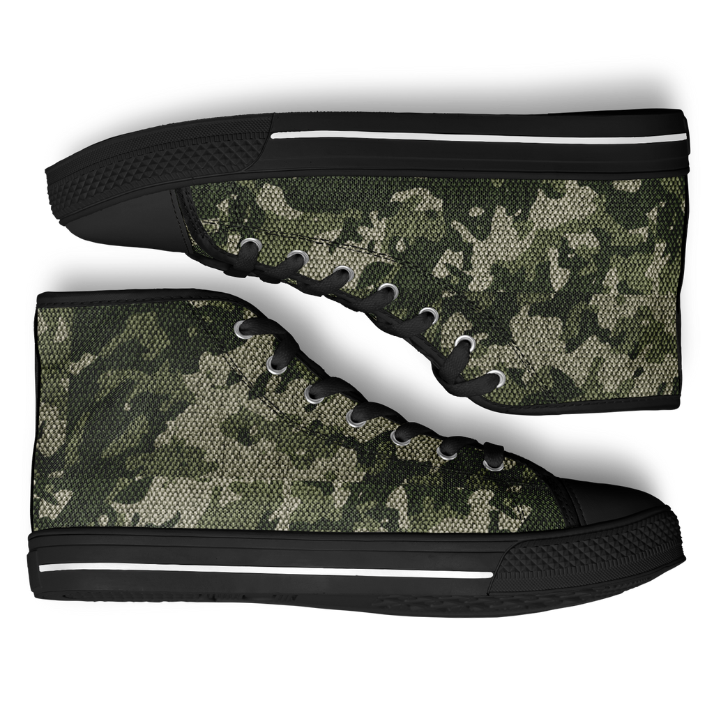 HIGH TOP | green camo | black sole
