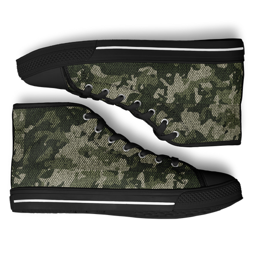 HIGH TOP | green camo | black sole - Arcadia Apparel