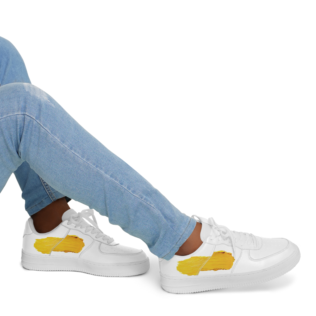 N | core low top | yellow paint stripe