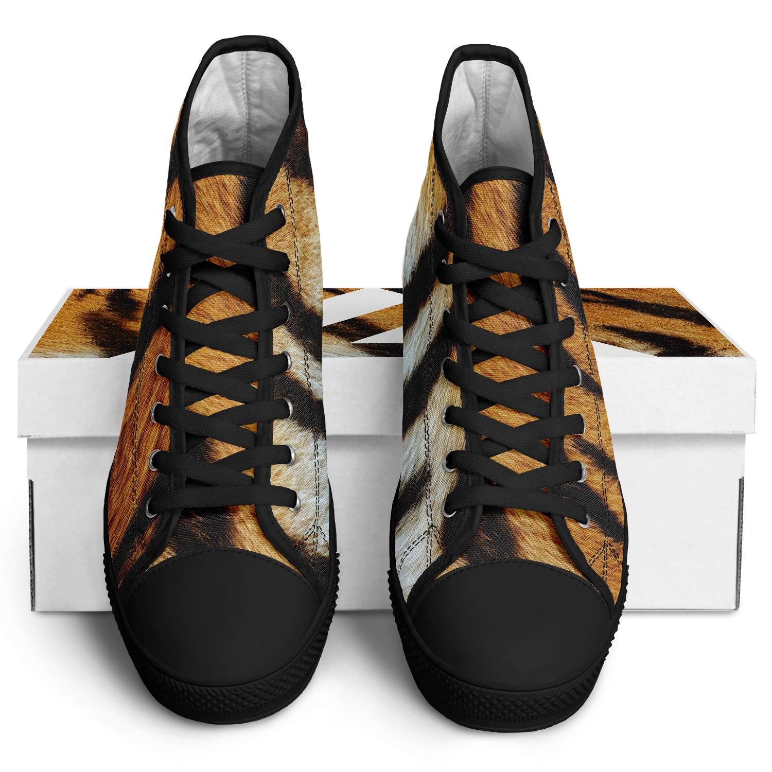 SNE4K | high top | tiger stripes | black details
