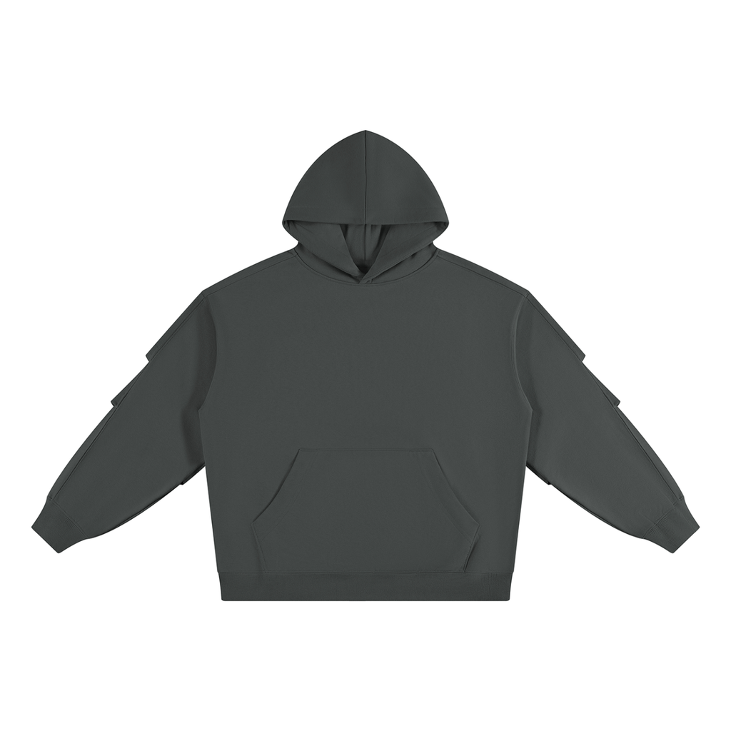 all,arcaprl,ut0229,one,size,upper,body,heavyweight,ruched,sleeves,hoodie