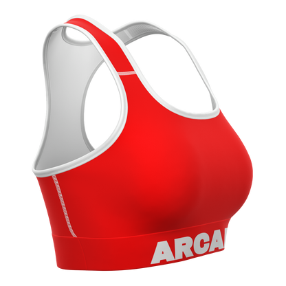 Alizarin Red Longline Sports Bra - Arcadia Apparel