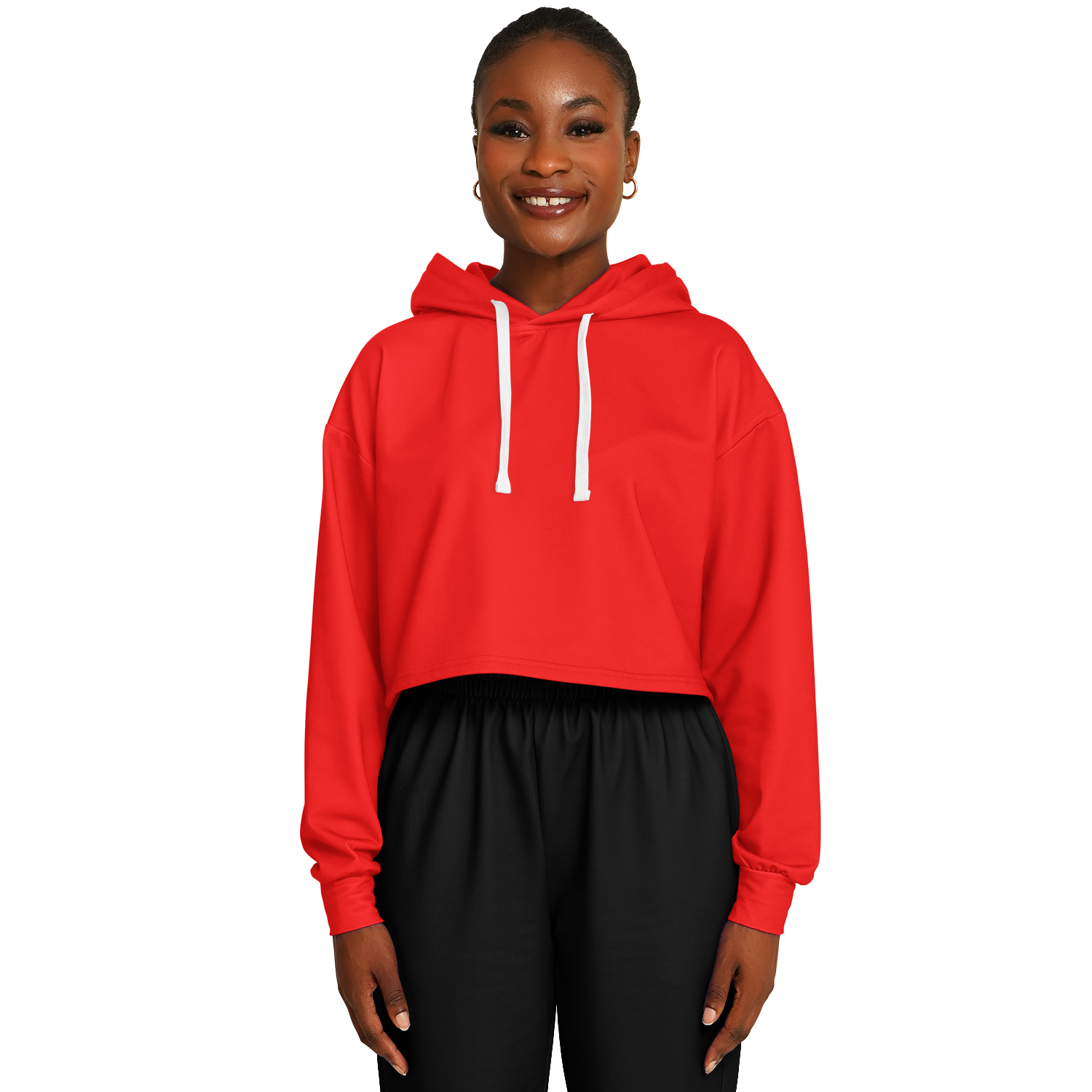 WOMEN'S SUMMIT CROPPED HOODIE | really red