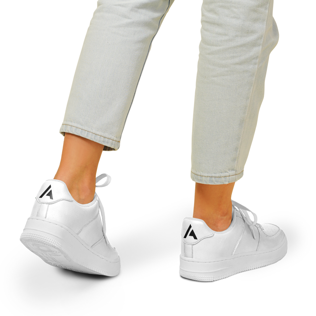 N | core low top | white w/ logo on heels - Arcadia Apparel