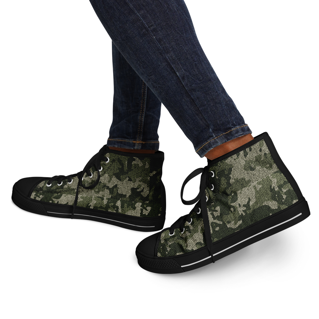 HIGH TOP | green camo | black sole