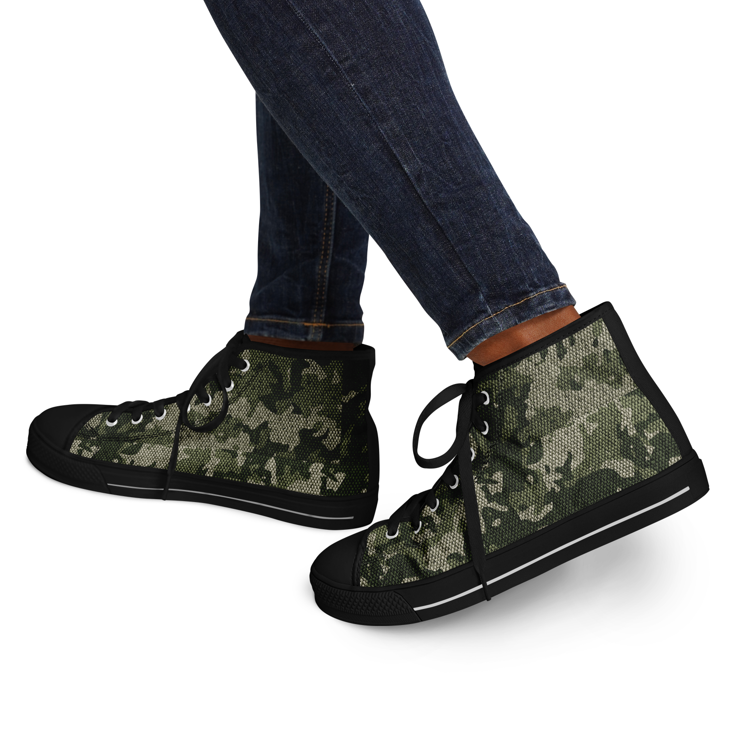 HIGH TOP | green camo | black sole