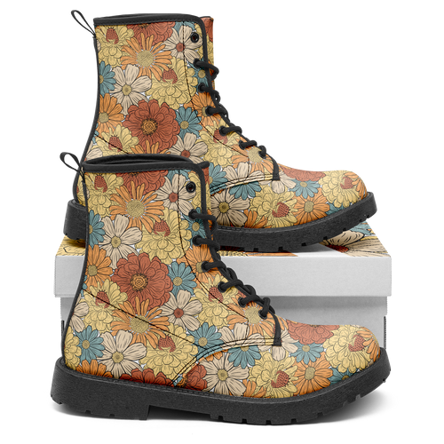 N | city strider boots | flwrpwr pattern 5 - Arcadia Apparel