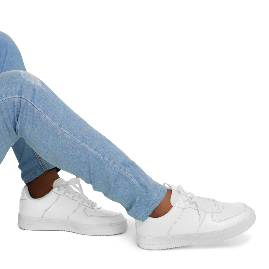 N | core low top | white w/ logo on heels - Arcadia Apparel