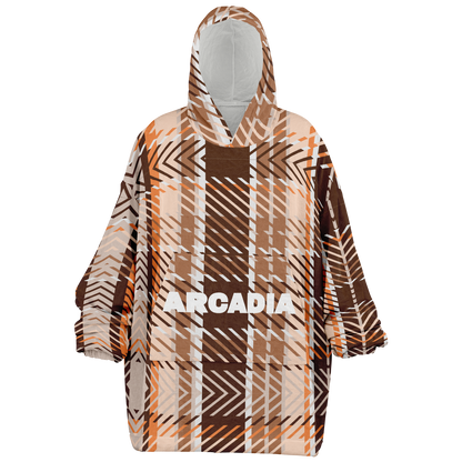 Brown Plaid Rest-Day Hoodie - Arcadia Apparel
