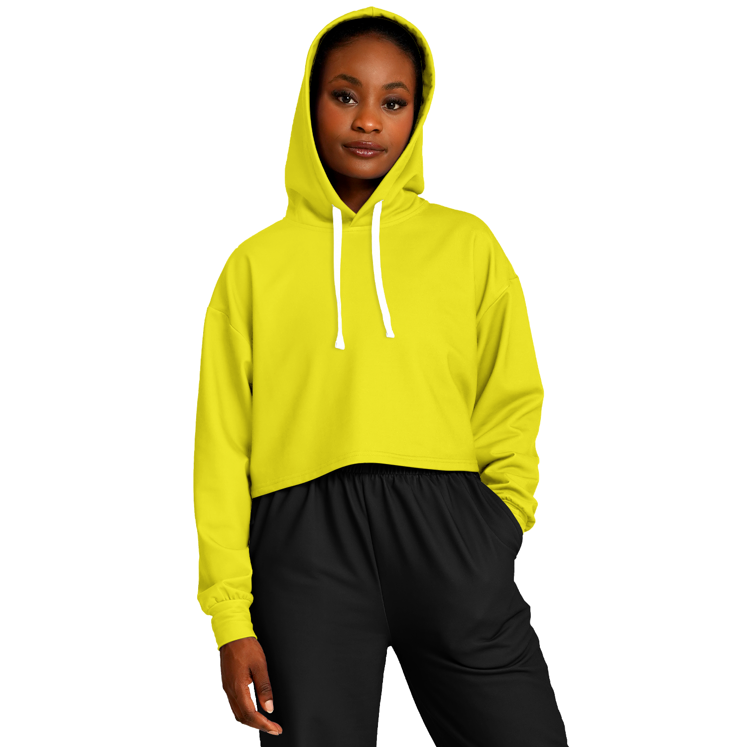 WOMEN'S SUMMIT CROPPED HOODIE | citrus