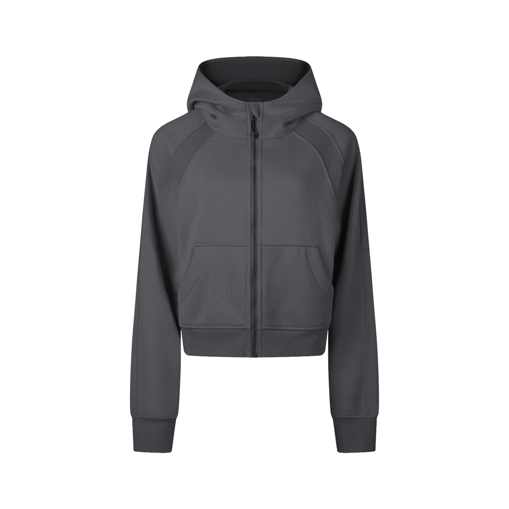 WOMEN'S ZIP-THROUGH HOODIE | cropped - Arcadia Apparel