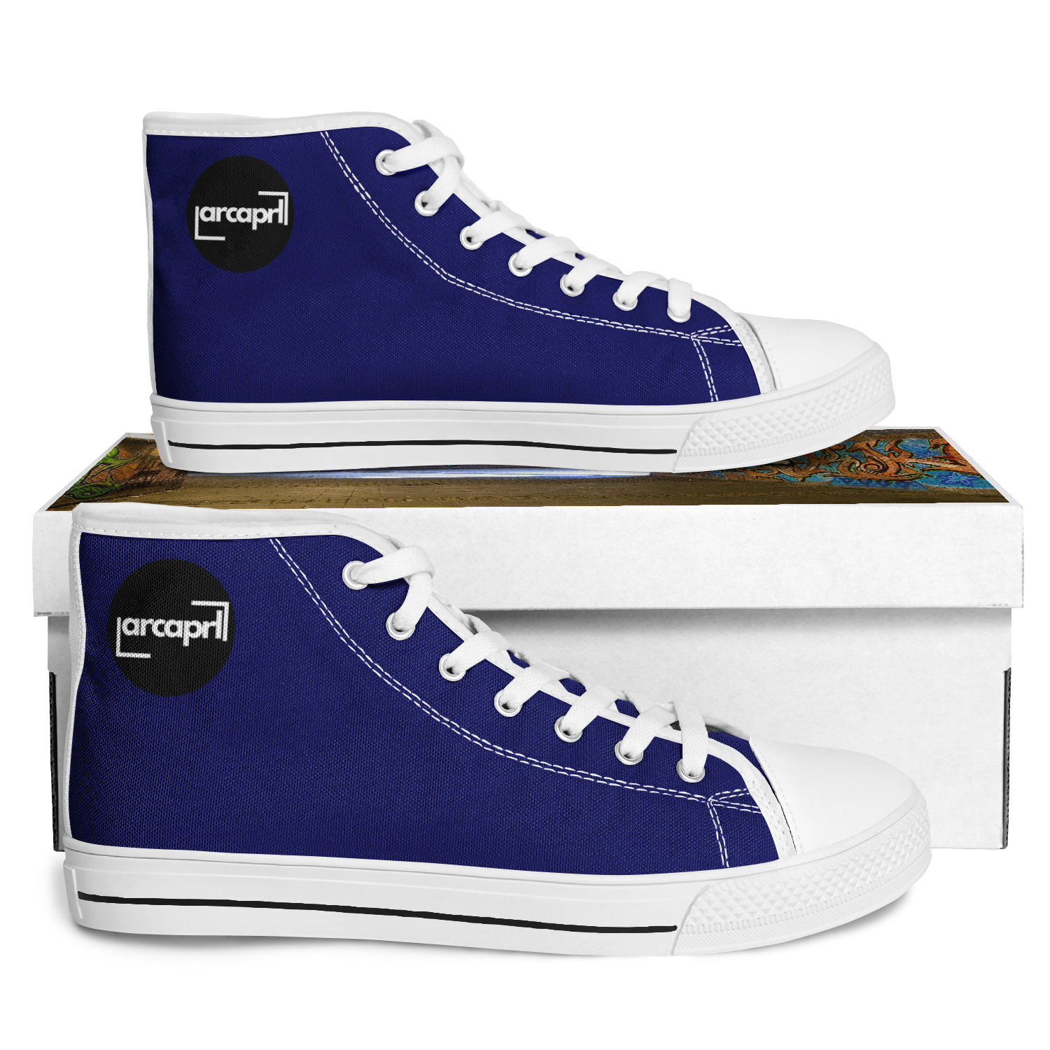 WOMEN'S PINNACLE HIGH TOP SNEAKERS | navy