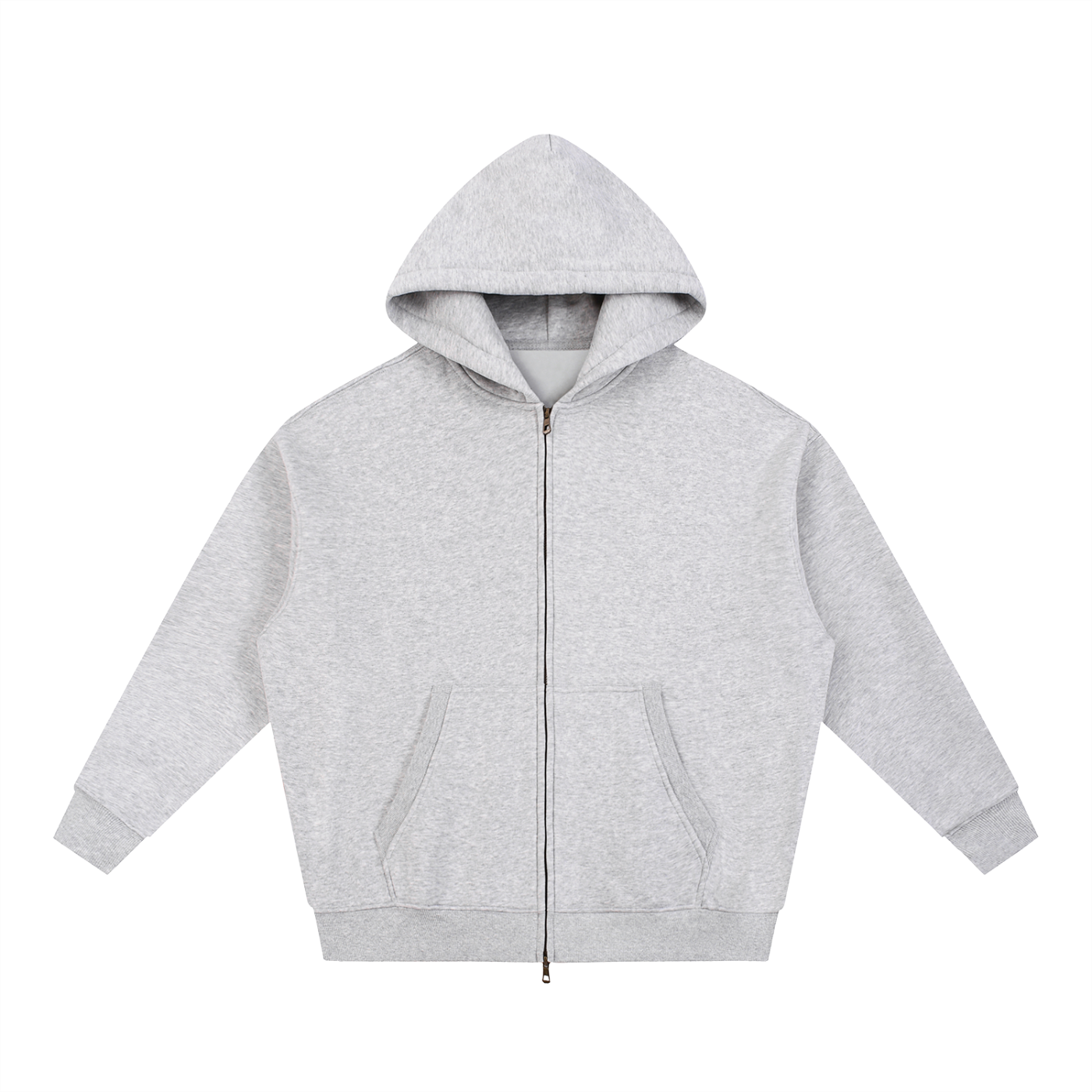 all,arcaprl,rq0023,one,size,essential,oversized,fleece,fleeced,boxy,zip,up,hoodie,upper,body