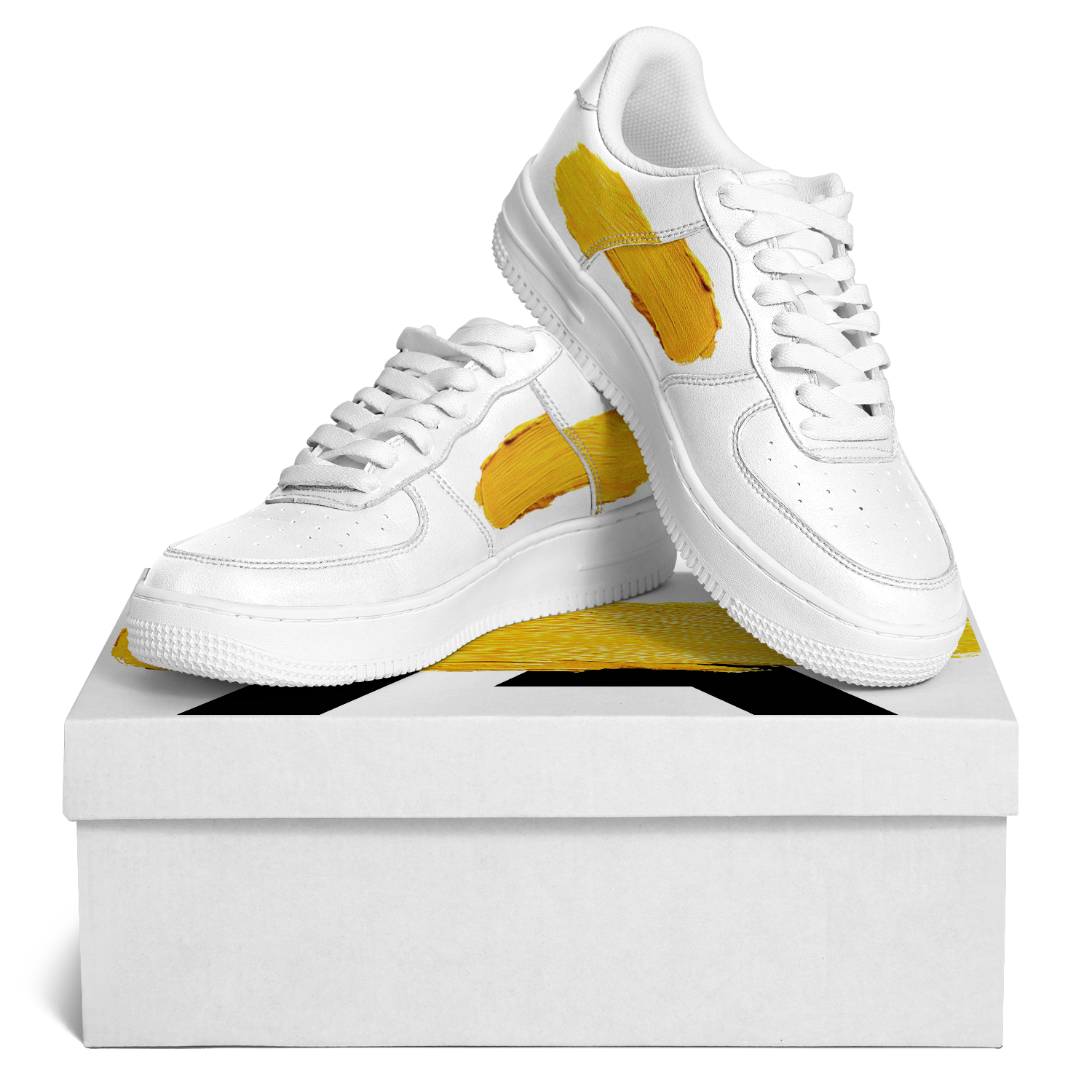 N | core low top | yellow paint stripe