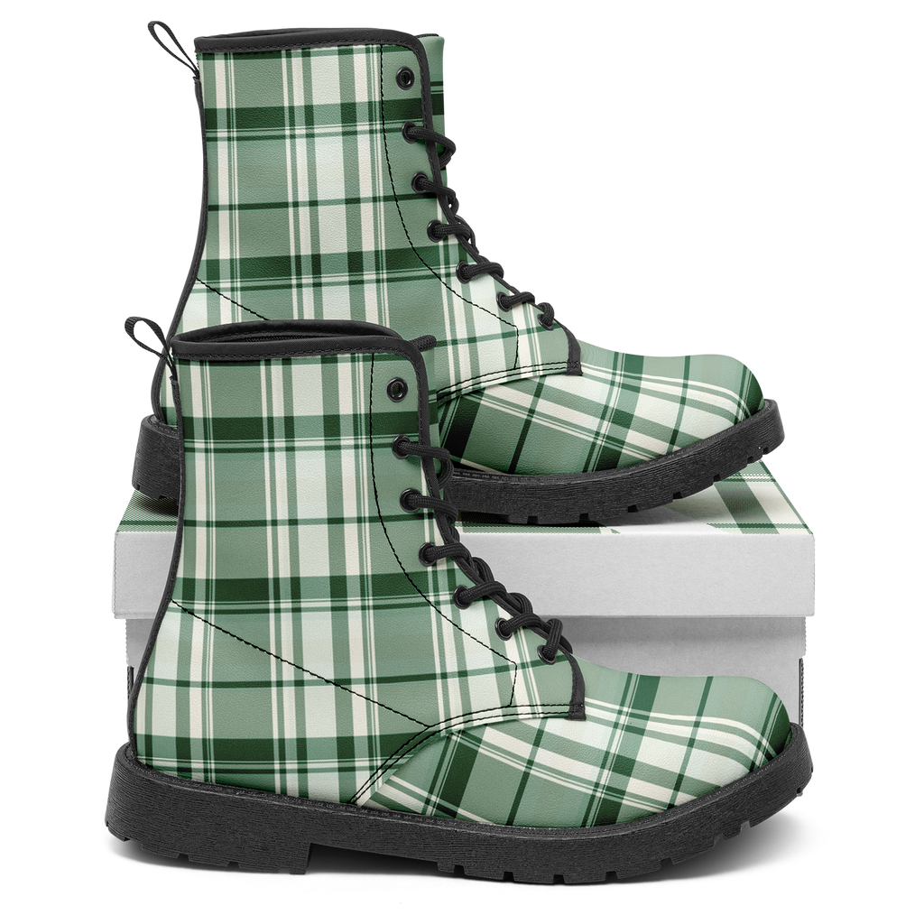 N | city strider boot | green plaid