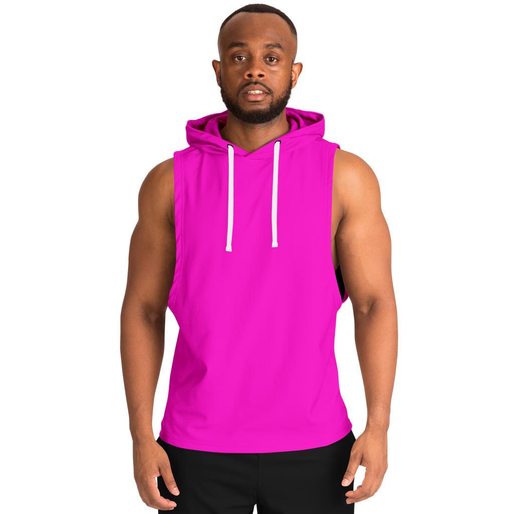 MEN'S BRIGHT SIDE COLLECTION | SLEEVELESS HOODIE | cherry popsicle