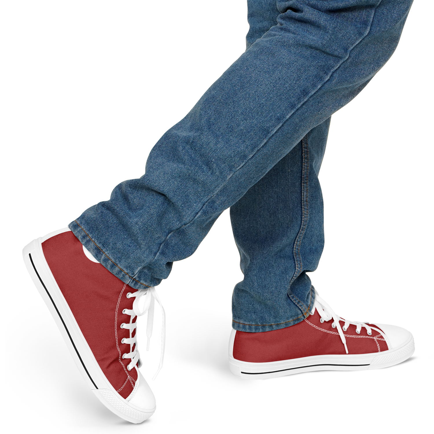 MEN'S PINNACLE HIGH TOP SNEAKERS | maroon