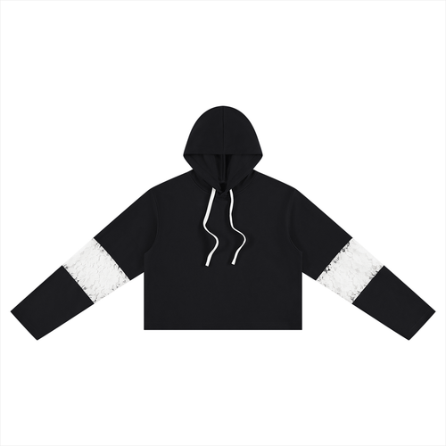 all,arcaprl,wt0236,cropped,lace,panel,hoodie,women,woman,womens,womans,upper,body
