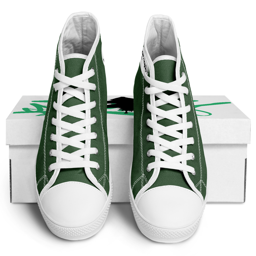 WOMEN'S PINNACLE HIGH TOP SNEAKERS | forest green