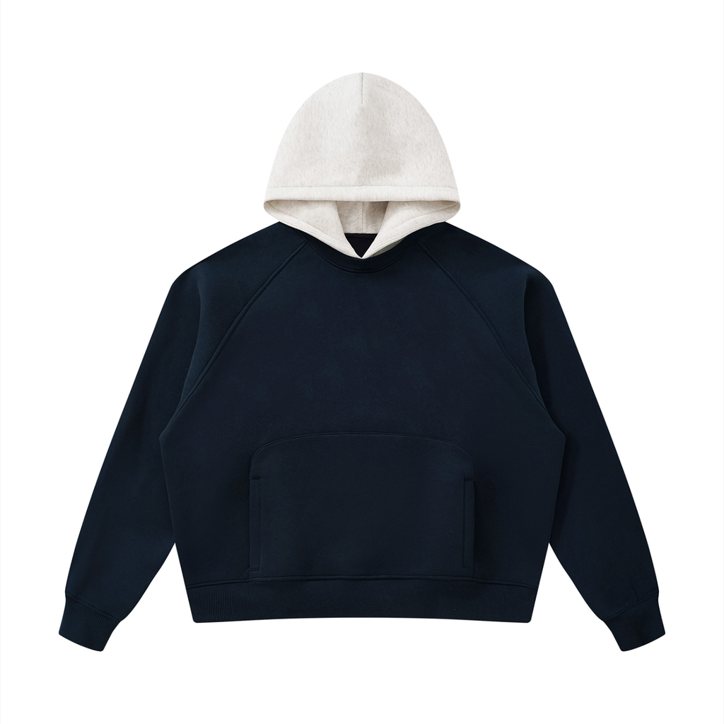 all,arcaprl,one,size,fleece,raglan,color,colour,block,hoodie,upper,body
