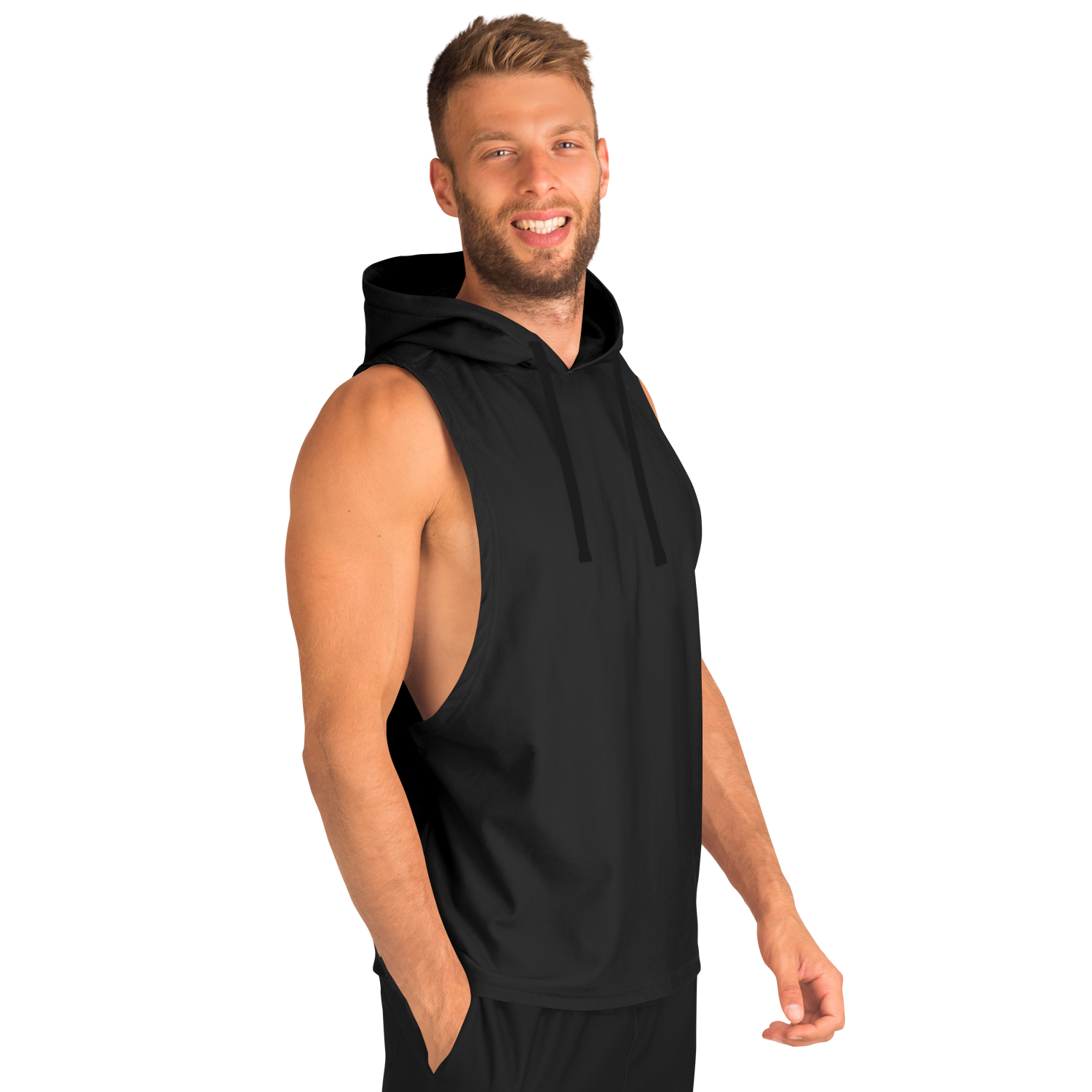MEN'S SLEEVELESS SUMMIT HOODIE | black