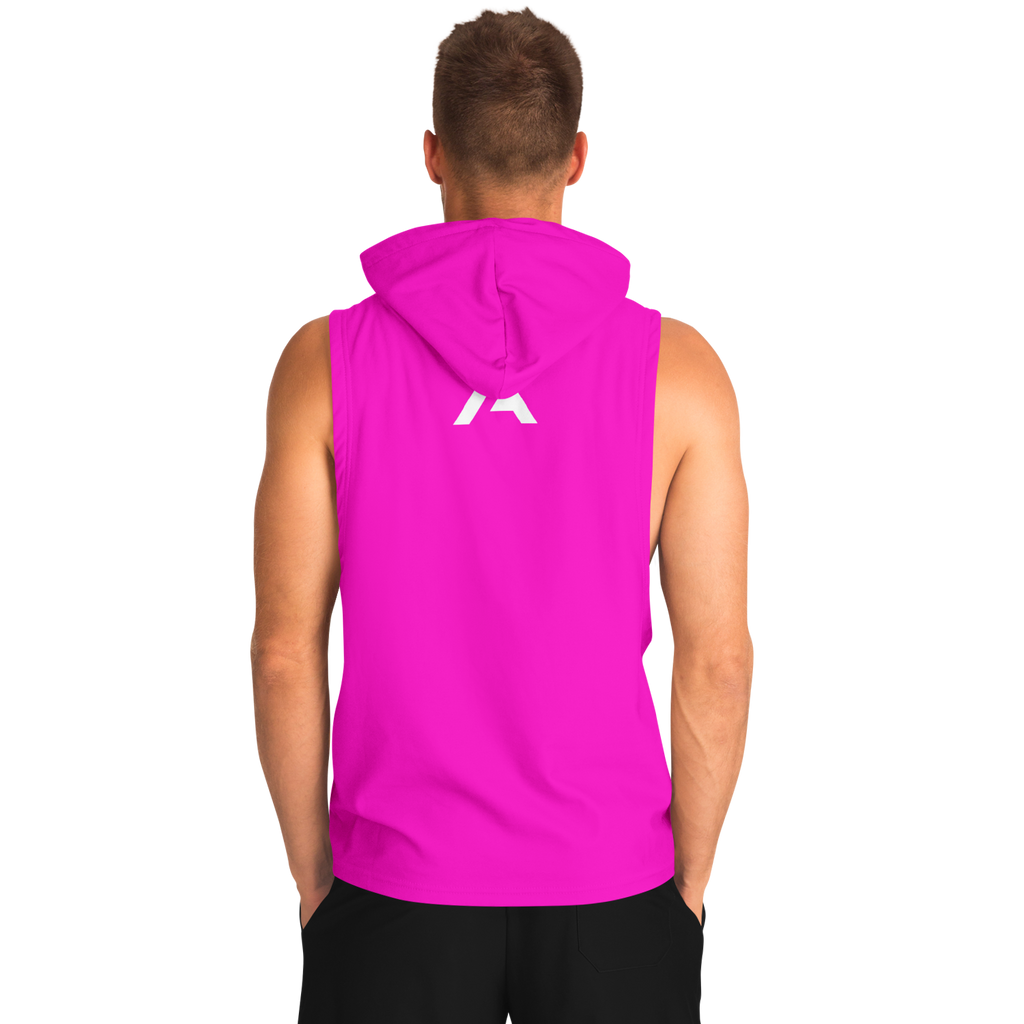 MEN'S BRIGHT SIDE COLLECTION | SLEEVELESS HOODIE | cherry popsicle