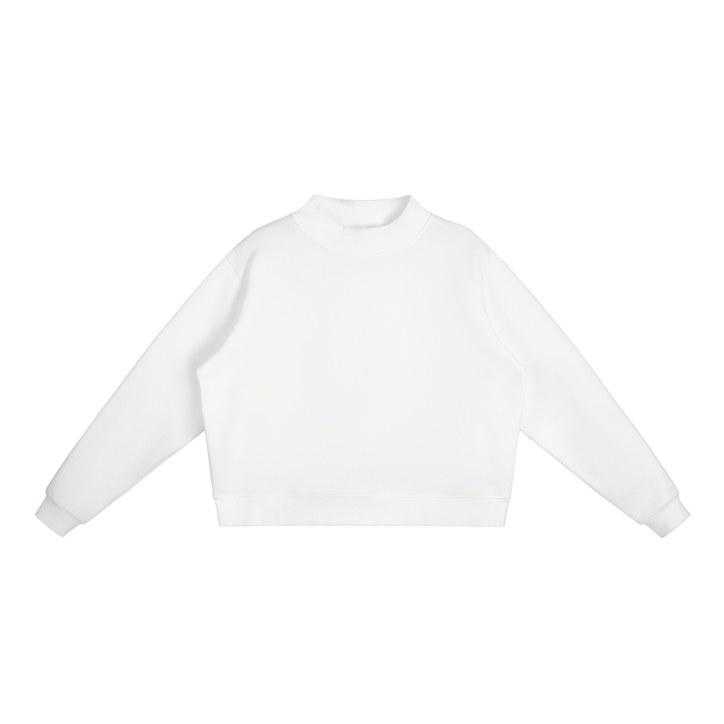 all,arcaprl,womens,womans,women,woman,W,essential,fleece,mock,neck,crew,sweatshirt,upper,body,upperbody