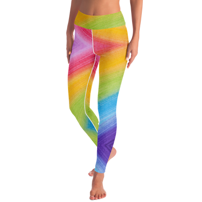 Rainbow Road Yoga Leggings - Arcadia Apparel