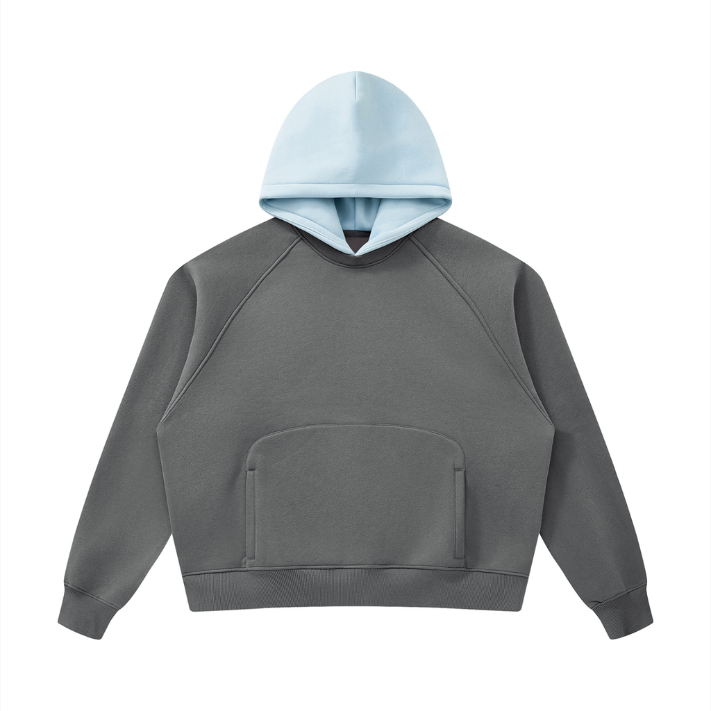 all,arcaprl,one,size,fleece,raglan,color,colour,block,hoodie,upper,body