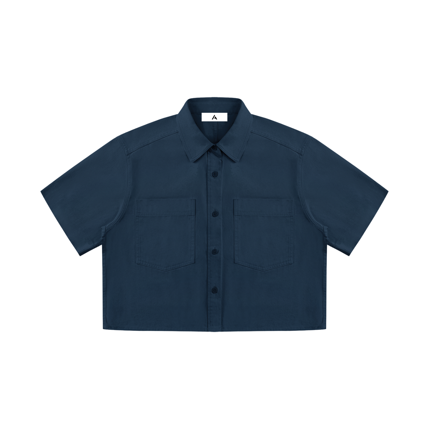 all,arcaprl,crop,short,sleeve,shortsleeve,shirt,collar,collared,100,cotton,upper,body,women,woman,womens,womans,wt0225