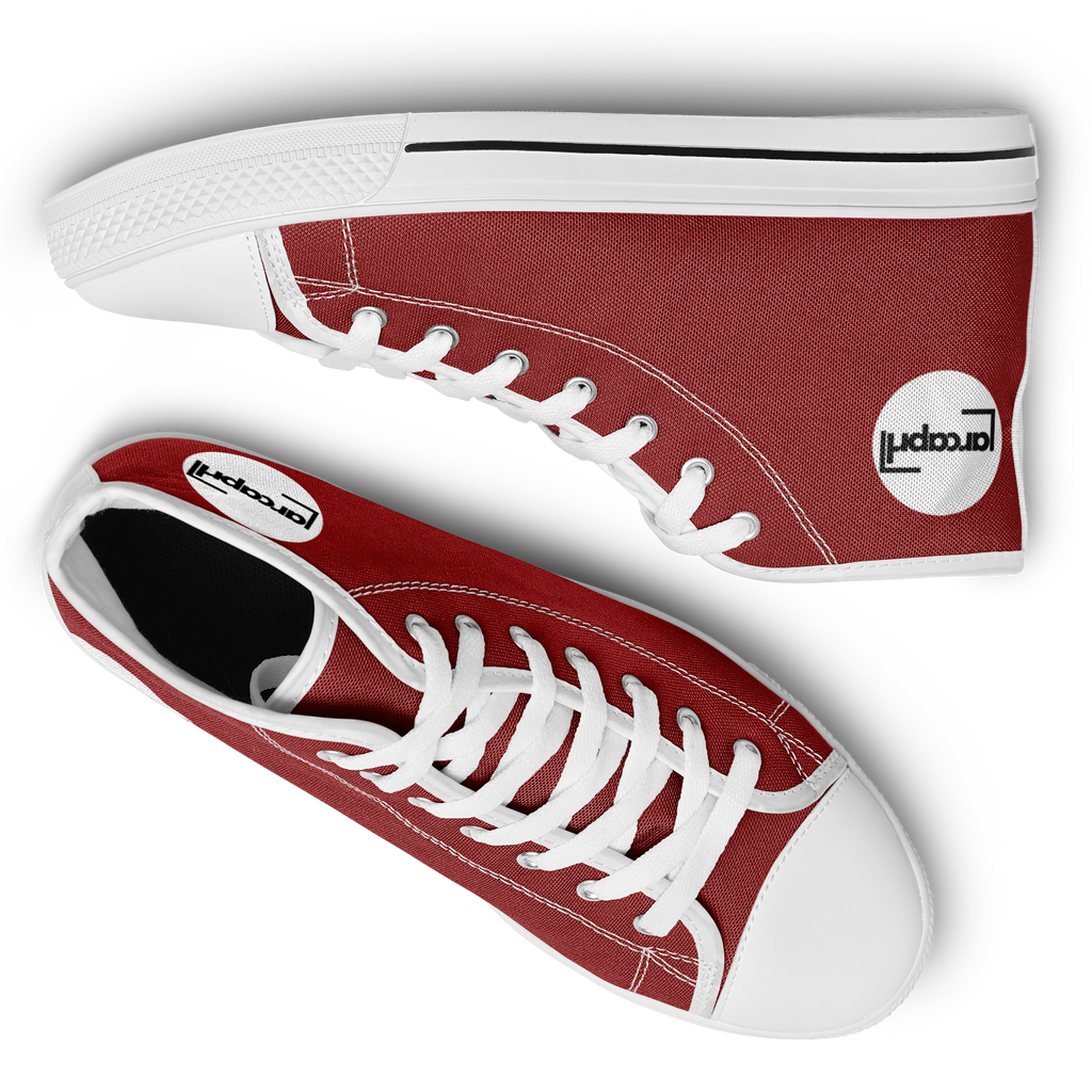 WOMEN'S PINNACLE HIGH TOP SNEAKERS | maroon