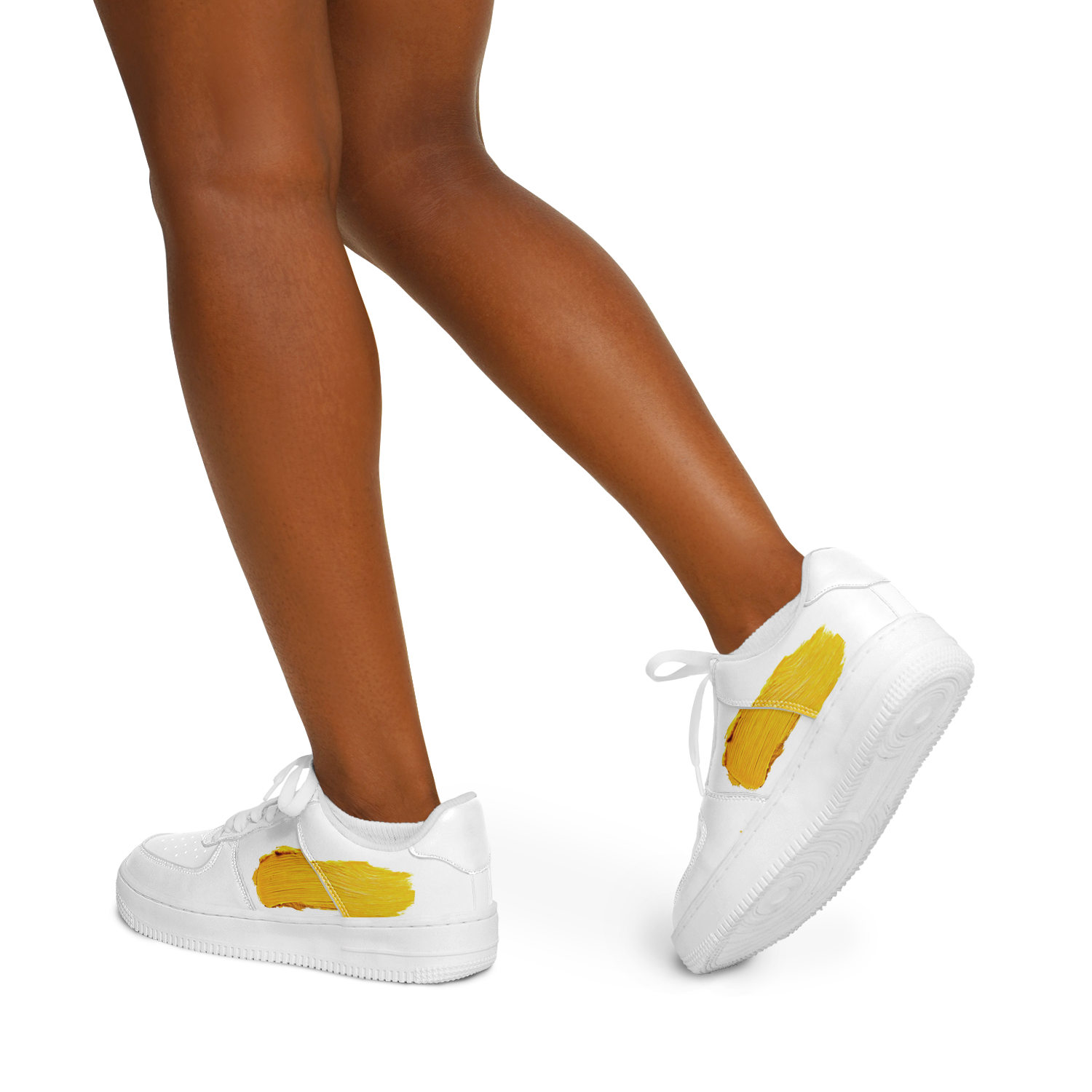 N | core low top | yellow paint stripe