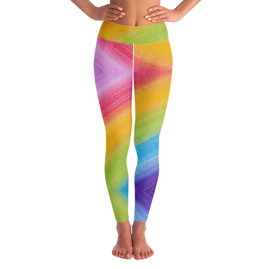 Rainbow Road Yoga Leggings - Arcadia Apparel