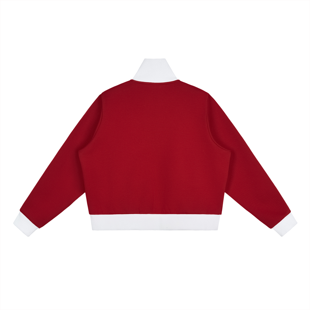 all,arcaprl,arcadia apparel,arcadia,contrast,side stripe,fleece,cropped,track,jacket