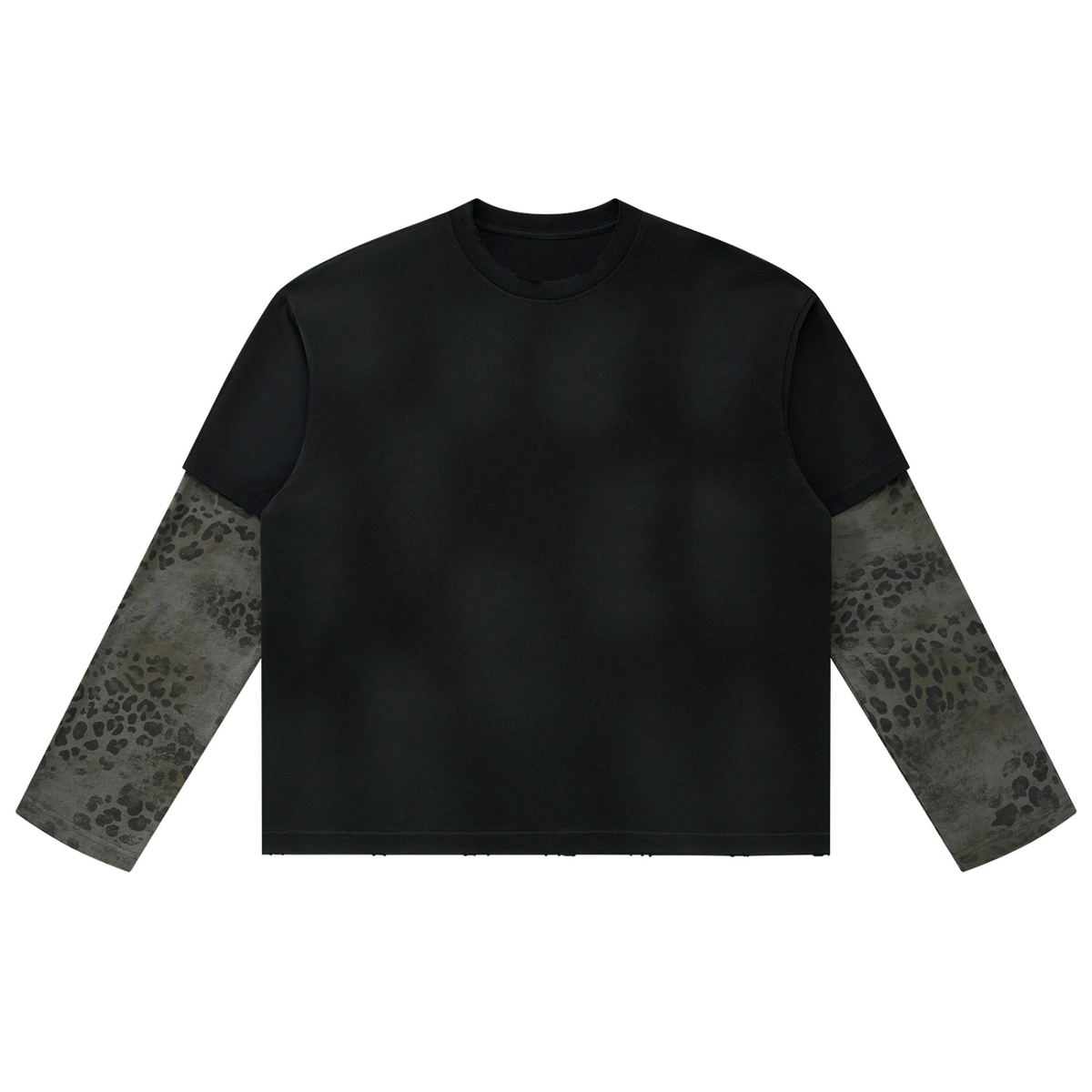 all,arcaprl,vintage,wash,leopard,paneled,panelled,tshirt,layer,layered,one,size,onesize,upper,body,upperbody