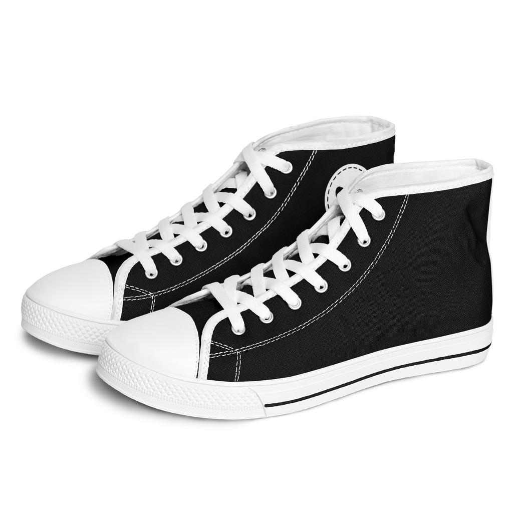 N | SNEAK | high top | black heart and stitches - Arcadia Apparel