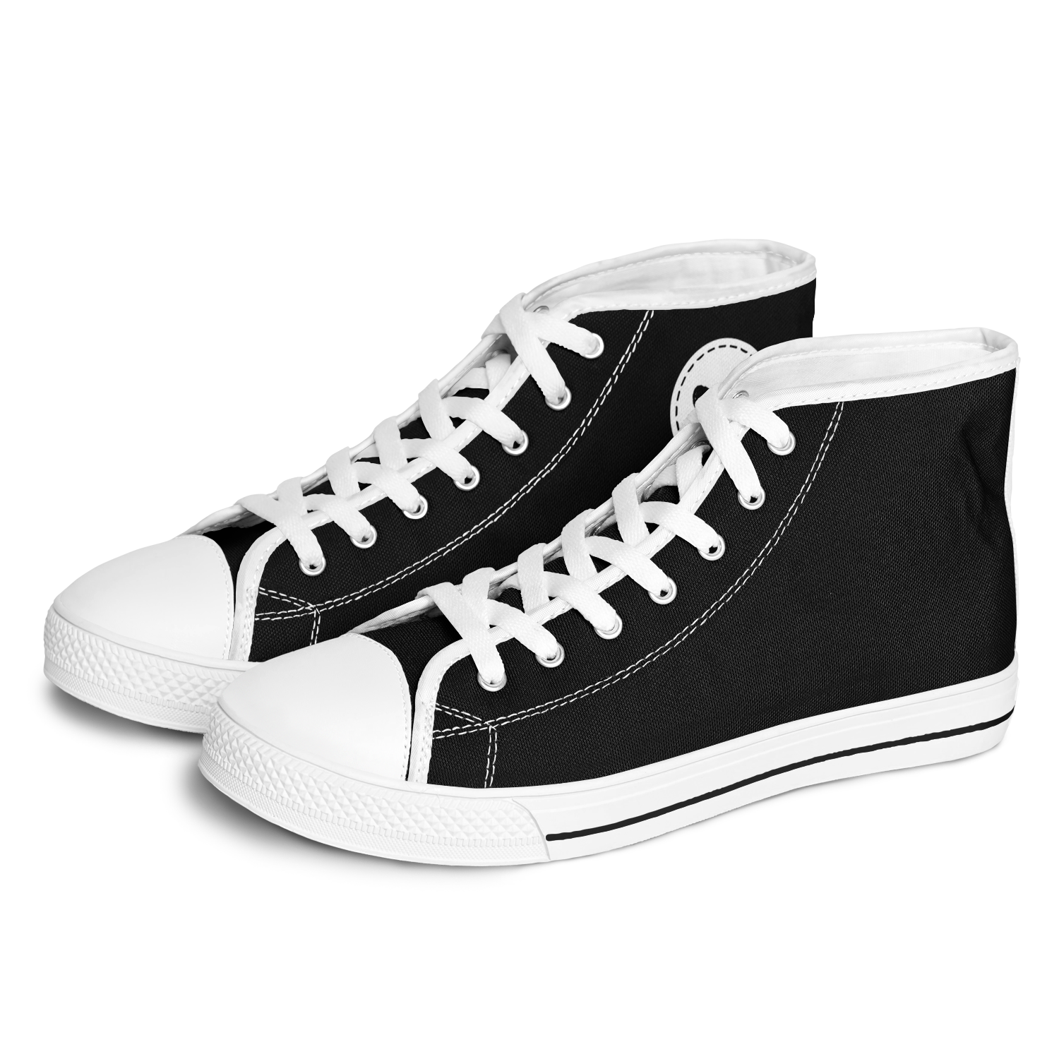 N | SNEAK | high top | black heart and stitches - Arcadia Apparel