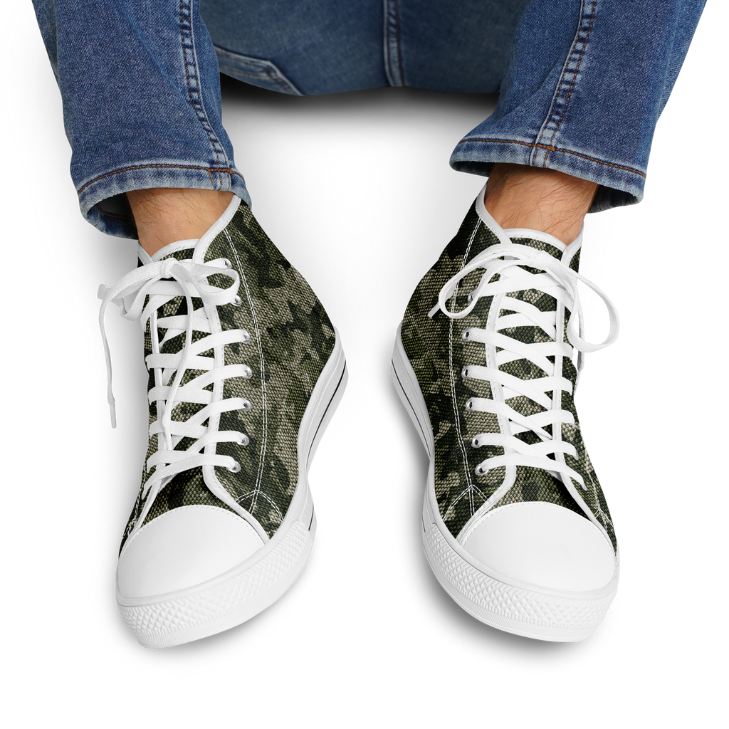 HIGH TOP | green camo | white sole