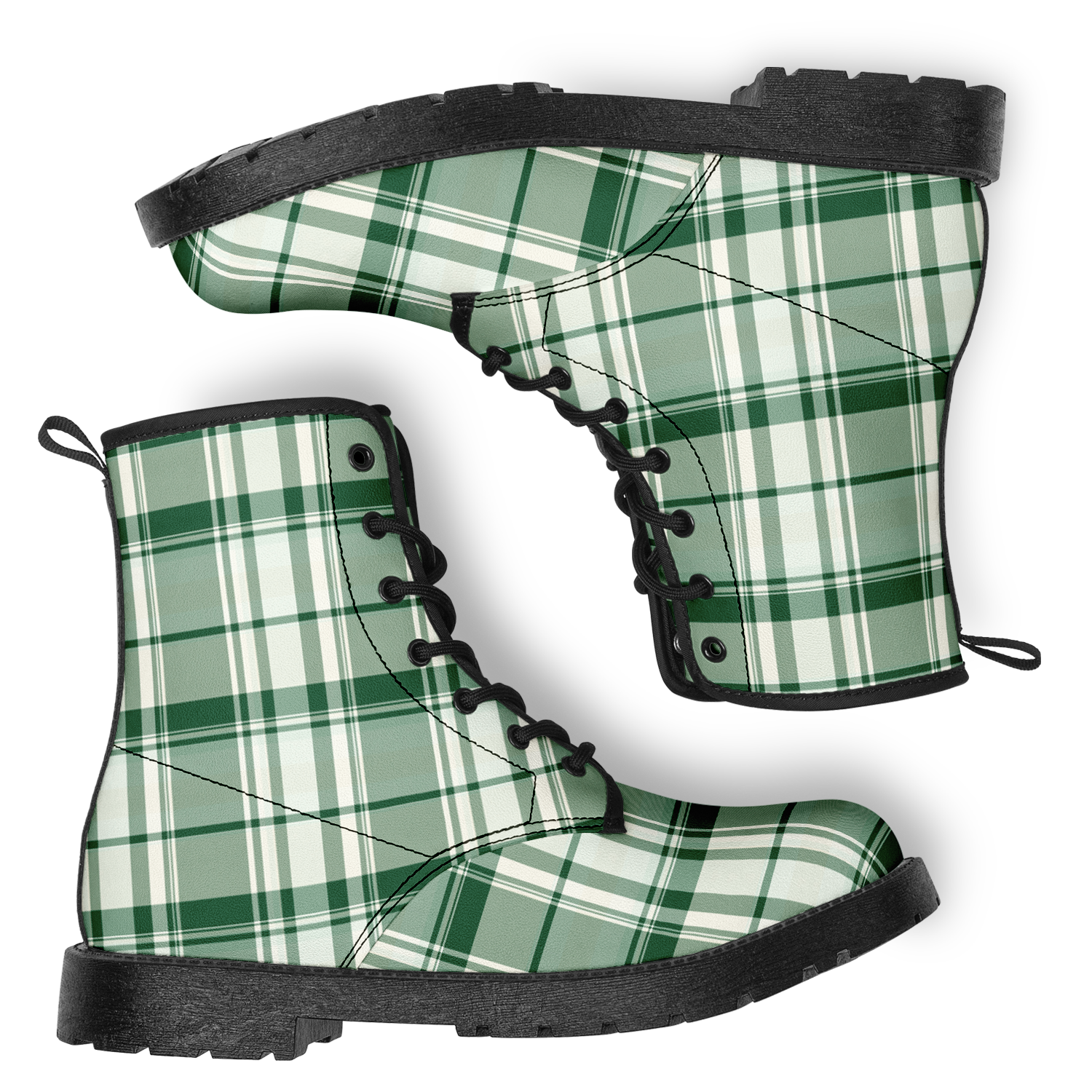 N | city strider boot | green plaid