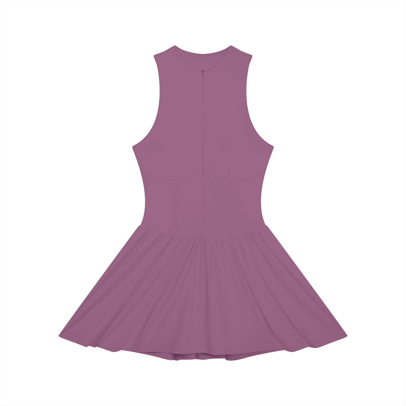 all,arcaprl,wo0015,upper,body,ruched,sleeveless,x,line,full,zip,dress,womens,women,woman,womans