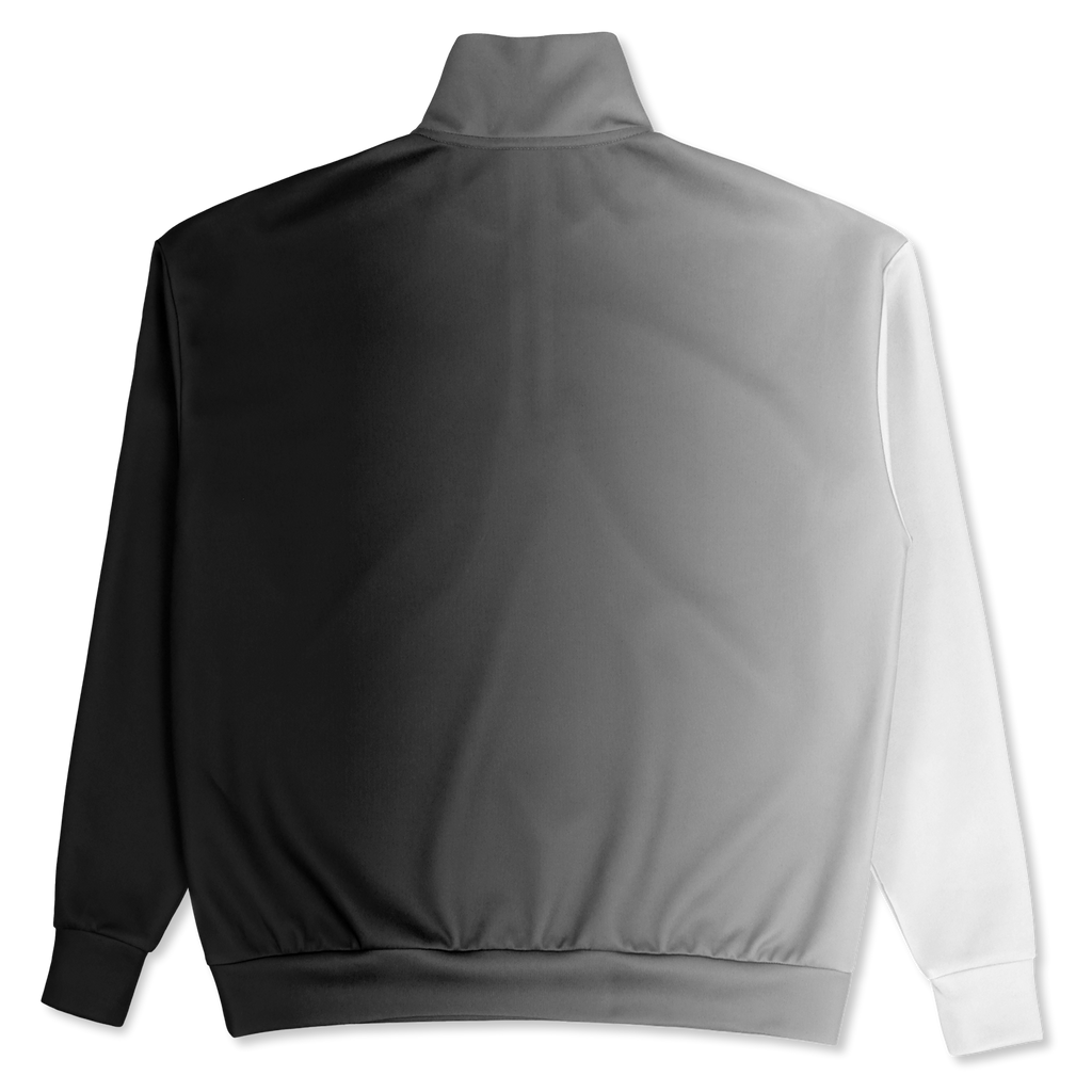 MEN'S HEAVYWEIGHT OVERSIZED QUARTER-ZIP SWEATSHIRT | black to white fade