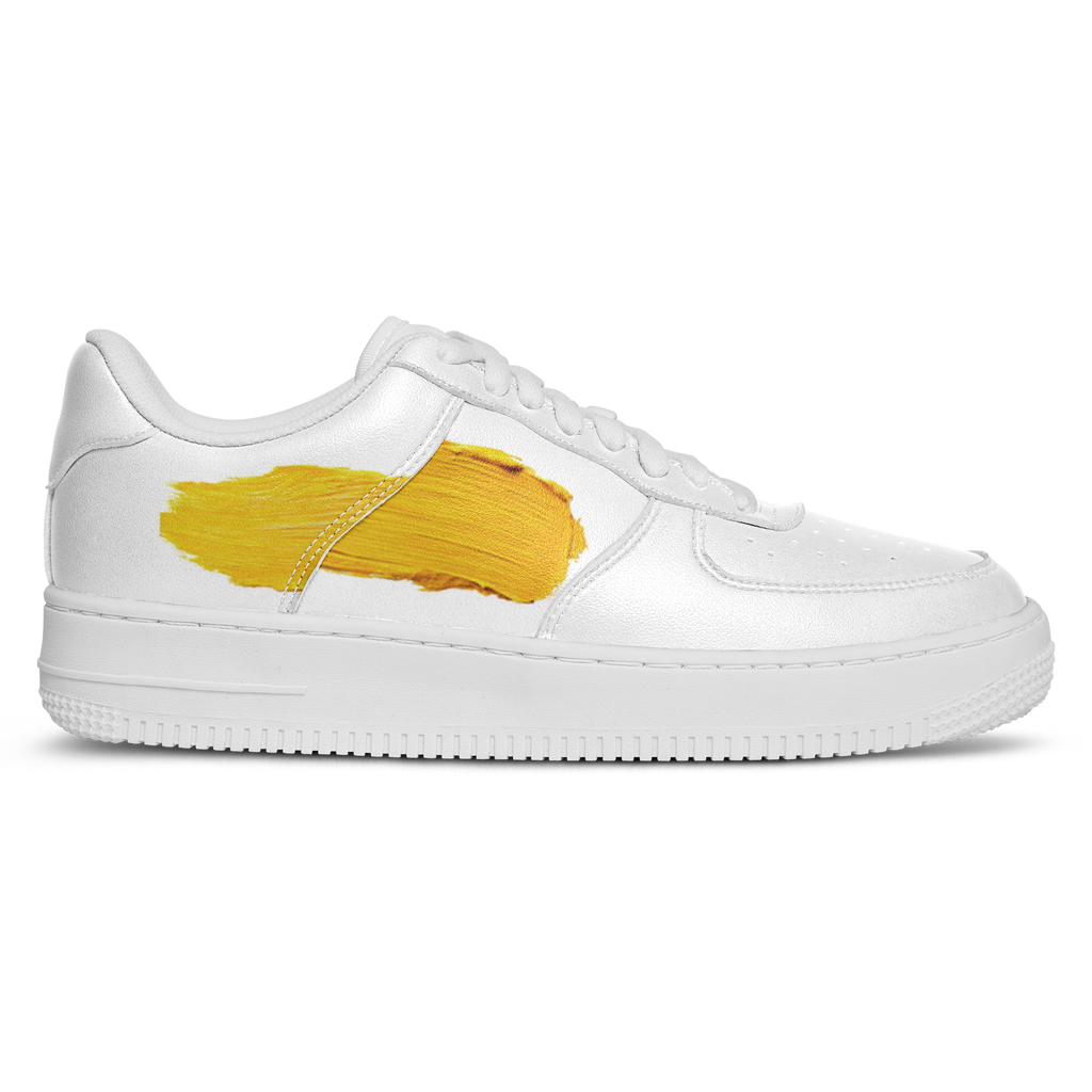 N | core low top | yellow paint stripe