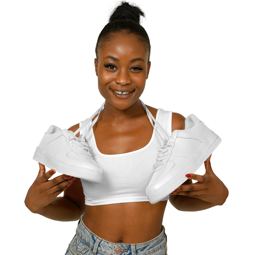 N | core low top | white w/ logo on heels - Arcadia Apparel