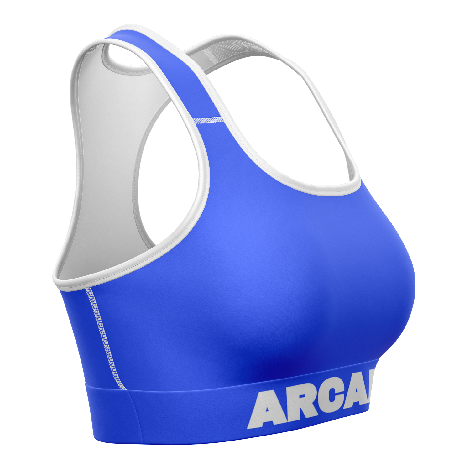 Royal Blue Longline Sports Bra - Arcadia Apparel