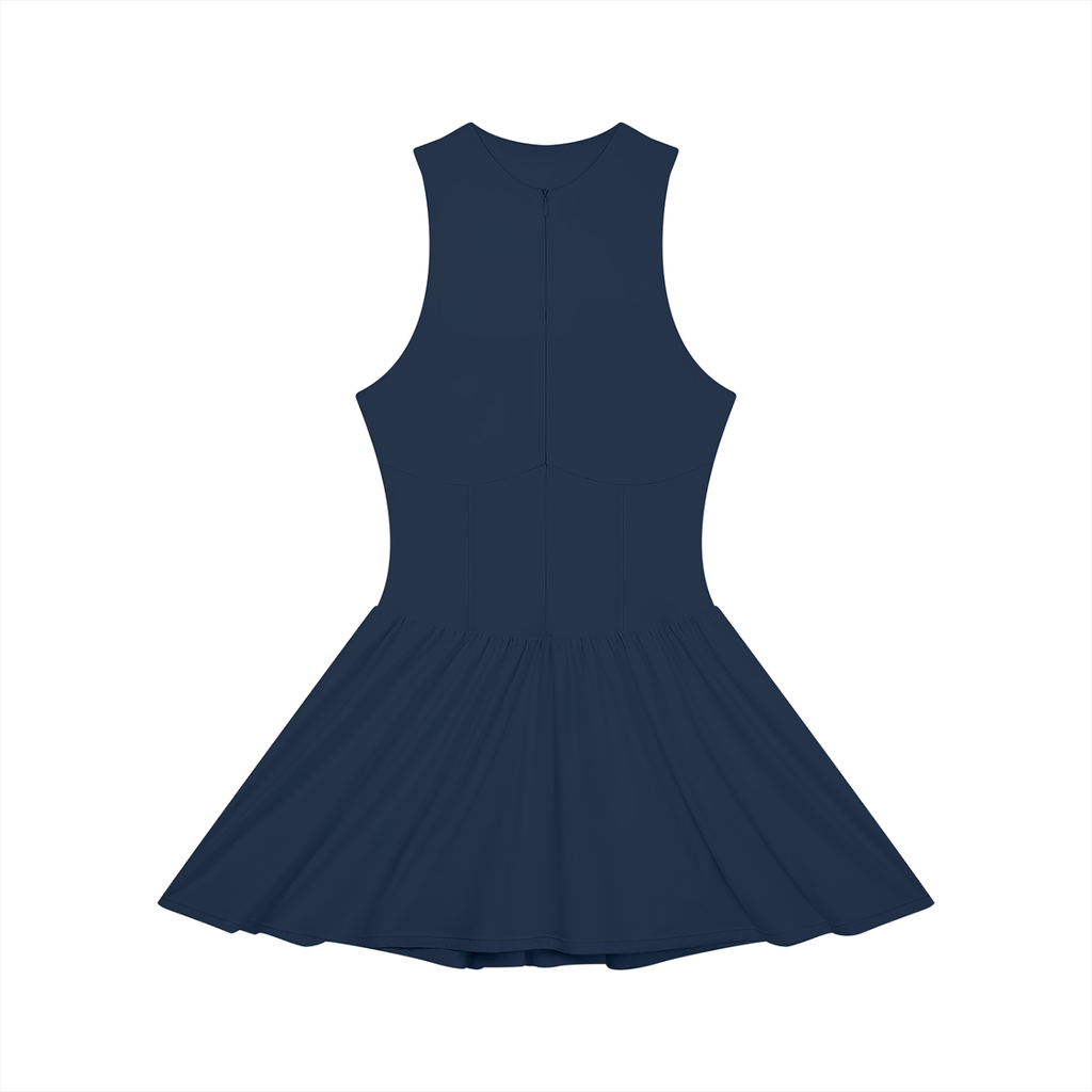 all,arcaprl,wo0015,upper,body,ruched,sleeveless,x,line,full,zip,dress,womens,women,woman,womans