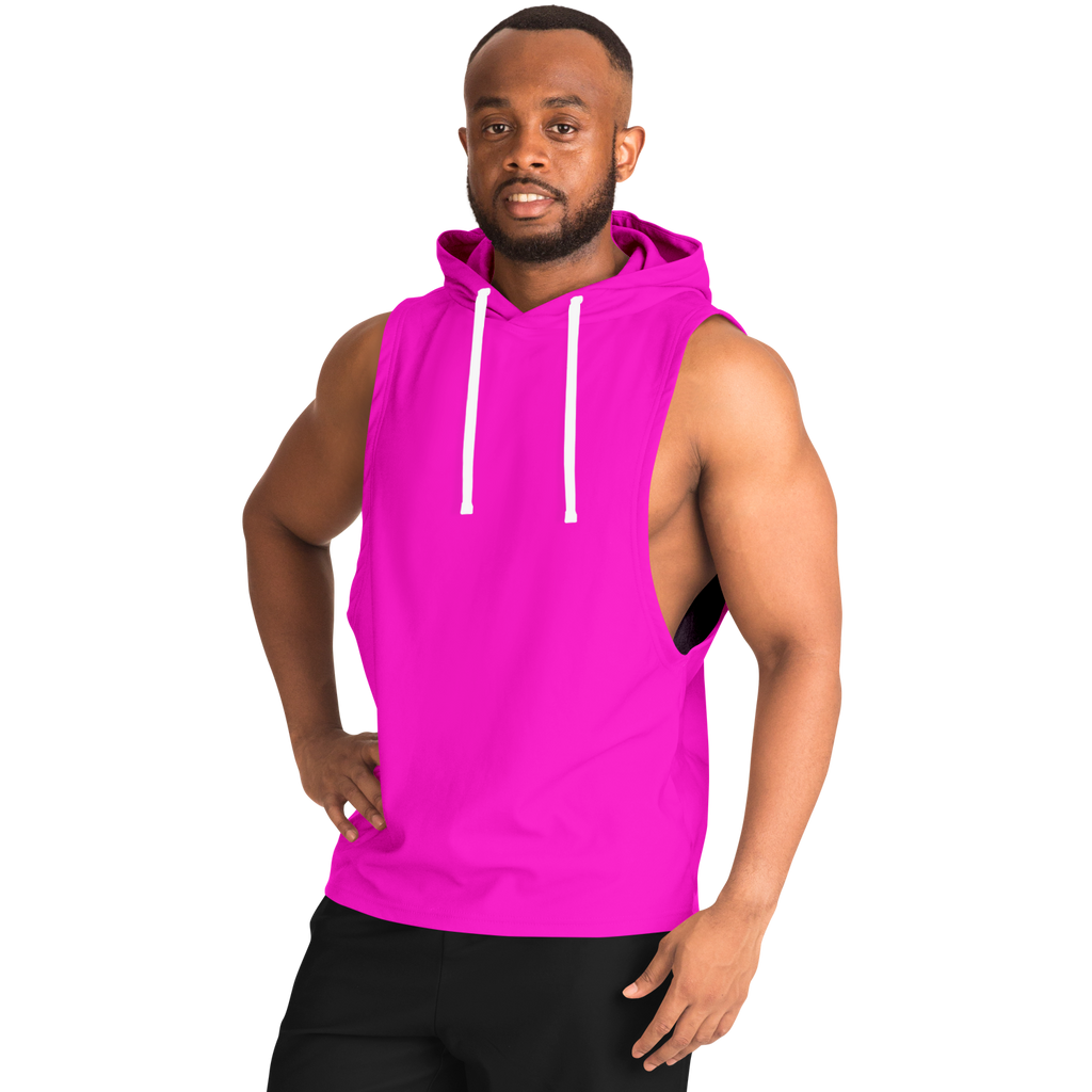 MEN'S BRIGHT SIDE COLLECTION | SLEEVELESS HOODIE | cherry popsicle