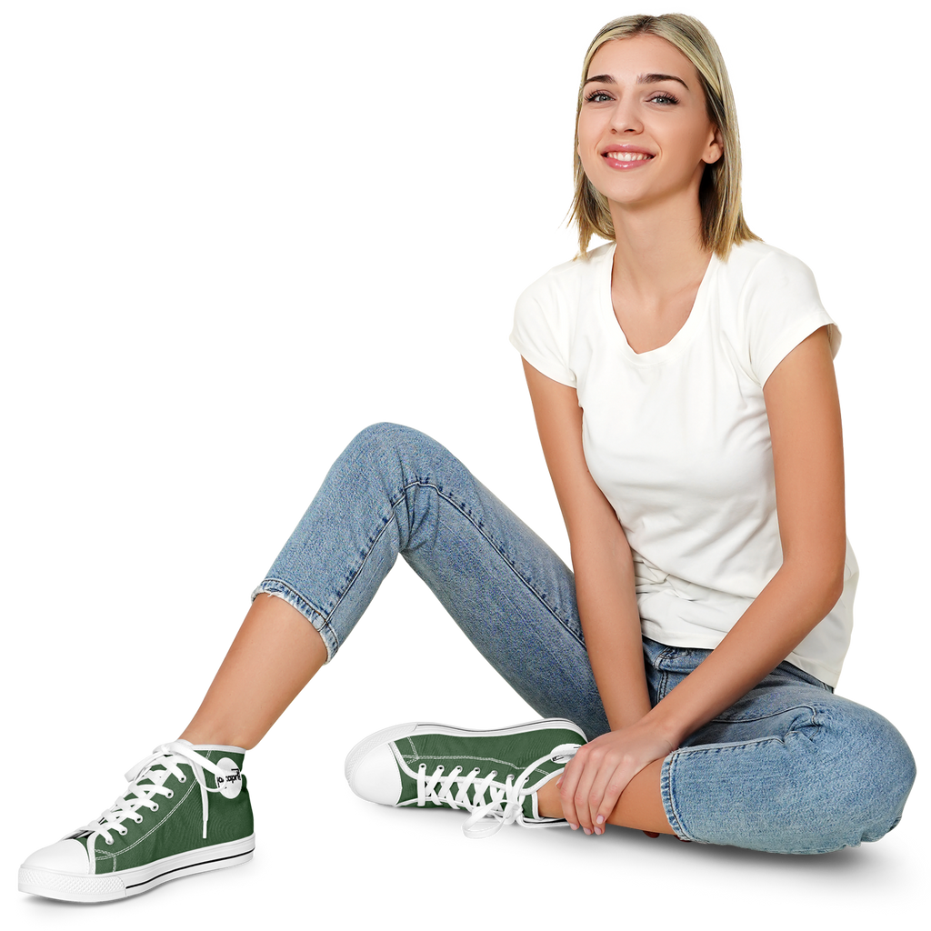 WOMEN'S PINNACLE HIGH TOP SNEAKERS | forest green